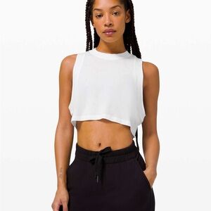 LULULEMON  All Yours Crop Tank Top |  White 14 #34